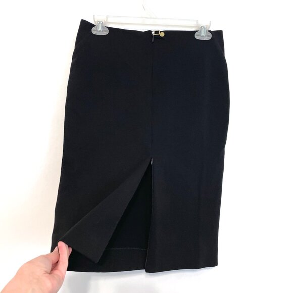 NEW NWT DIANE VON FURSTENBERG DVF Esme Black Jersey Knee Length Pencil Skirt 4 - Picture 16 of 16